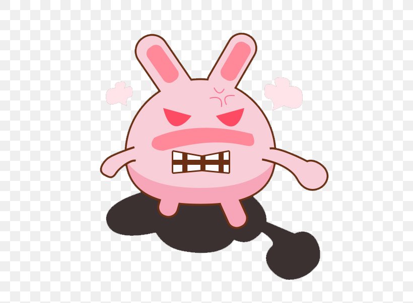 Rabbit Anger Clip Art, PNG, 569x603px, Rabbit, Anger, Cartoon, Easter Bunny, Facial Expression Download Free
