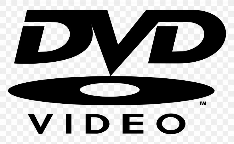 DVD-Video Logo, PNG, 3500x2167px, Dvd, Area, Black And White, Brand, Compact Disc Download Free