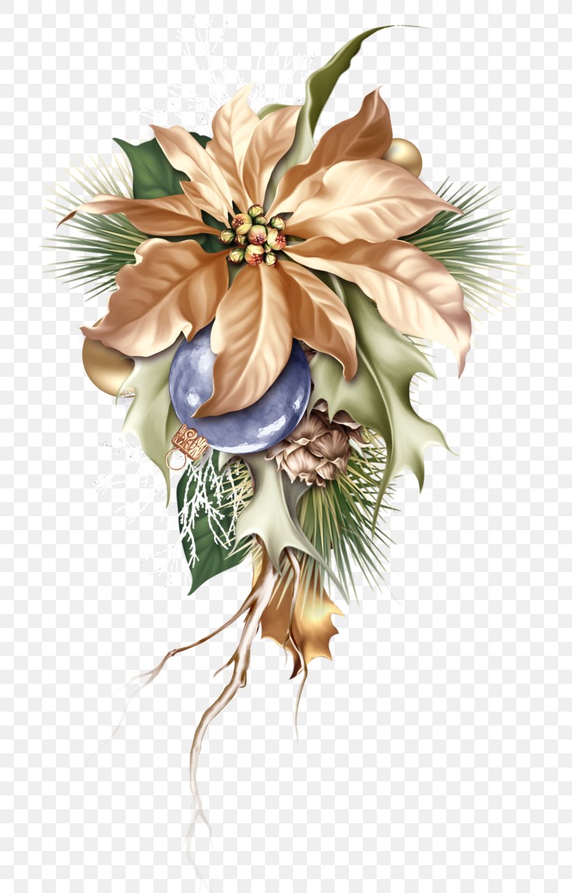 Floral Design Christmas Day Flower Painting Christmas Ornament, PNG, 739x1280px, Floral Design, Art, Botany, Christmas Card, Christmas Day Download Free