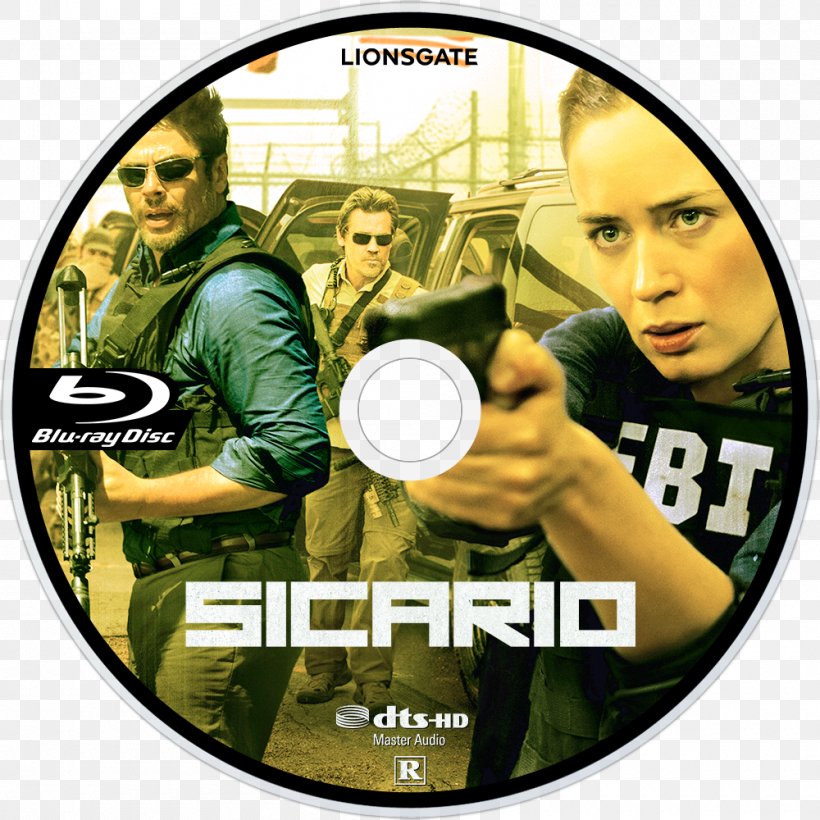 Sicario Blu-ray Disc United States Film Criticism, PNG, 1000x1000px, 2015, Sicario, Benicio Del Toro, Bluray Disc, Denis Villeneuve Download Free