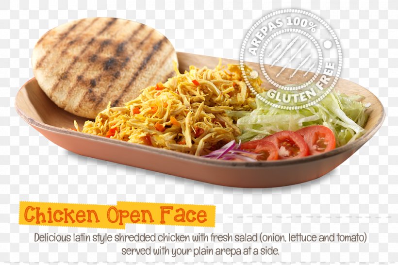 Arepa Fast Food Stuffing Open Sandwich Mediterranean Cuisine, PNG, 960x640px, Arepa, American Food, Chicken As Food, Cuisine, Dish Download Free