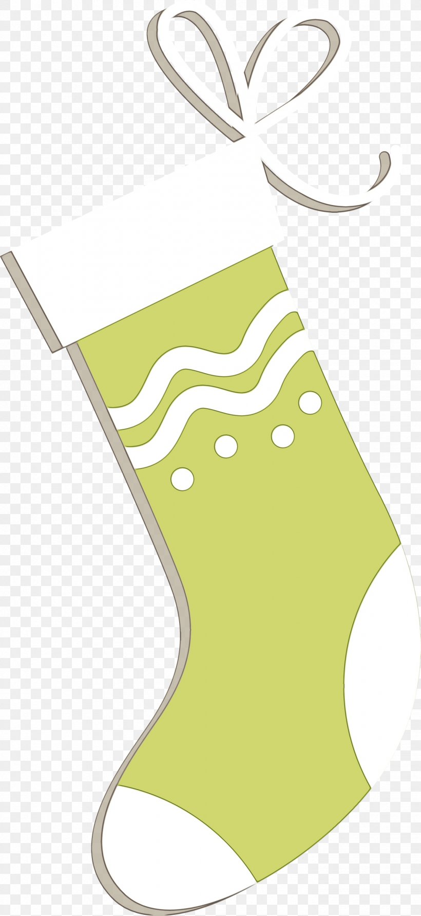 Christmas Stocking, PNG, 1379x2997px, Watercolor, Christmas Stocking, Green, Paint, Wet Ink Download Free