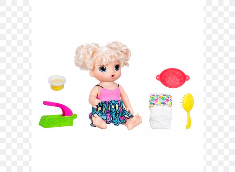 Hasbro Baby Alive Super Snacks Snackin' Sara Doll Noodle Toy, PNG, 686x600px, Doll, Baby Alive, Baby Born Interactive, Baby Born Interactive Doll, Baby Toys Download Free