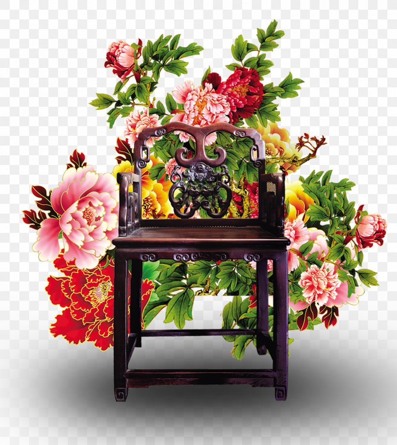 Moutan Peony Download Wallpaper, PNG, 1398x1564px, Moutan Peony, Artificial Flower, Chair, Cut Flowers, Designer Download Free