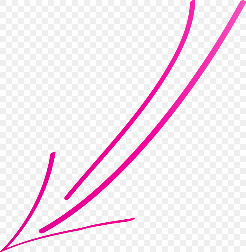 Hand Drawn Arrow, PNG, 2924x3000px, Hand Drawn Arrow, Line, Magenta, Pink, Violet Download Free