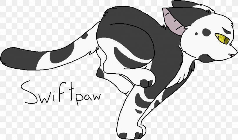 Cat Warriors Swiftpaw Erin Hunter Drawing, PNG, 1002x588px, Cat, Art, Bear, Black, Black And White Download Free