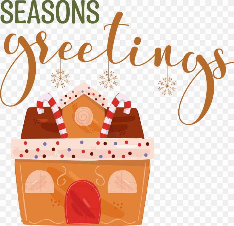 Seasons Greetings, PNG, 6760x6521px, Seasons Greetings, Gingerbread, Merry Christmas Download Free