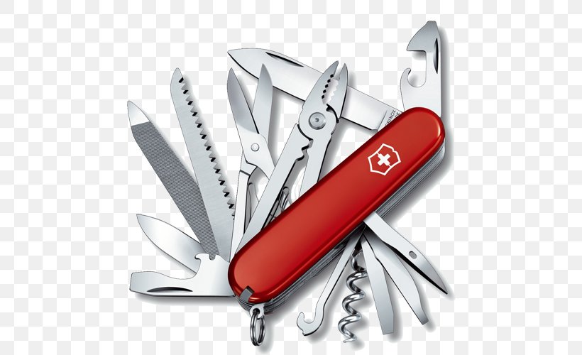 Swiss Army Knife Victorinox Swiss Armed Forces Pocketknife, PNG, 500x500px, Knife, Blade, Bottle Openers, Butterfly Knife, Can Openers Download Free