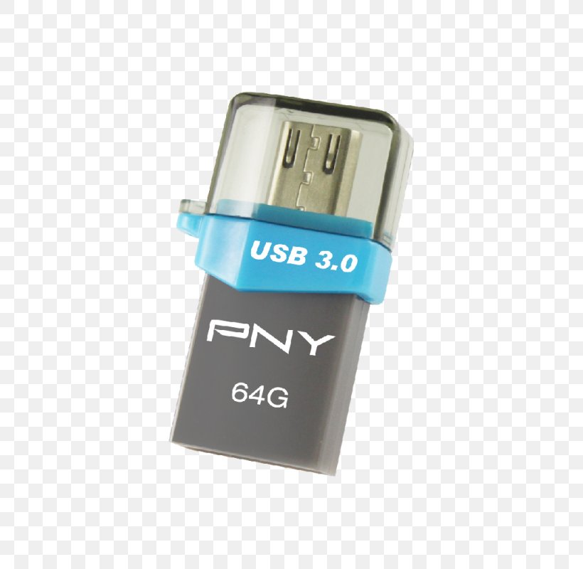 USB On-The-Go USB Flash Drives PNY Technologies USB 3.0 Pny Duo Link On The Go 32gb Usb3.0 Flash Drive, PNG, 800x800px, Usb Onthego, Card Reader, Computer, Computer Component, Computer Data Storage Download Free