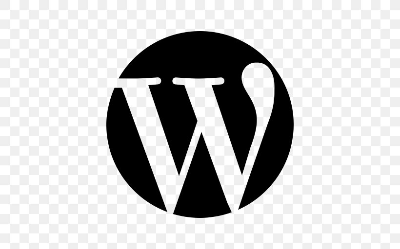 WordPress Web Development Web Design Content Management System, PNG, 512x512px, Wordpress, Area, Black, Black And White, Blog Download Free