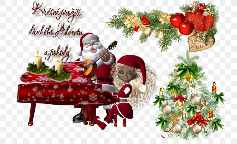 Christmas Tree Santa Claus Christmas Ornament Gift, PNG, 800x500px, Christmas Tree, Candle, Christmas, Christmas Card, Christmas Decoration Download Free
