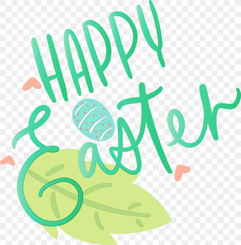 Green Text Font Logo Calligraphy, PNG, 2945x3000px, Easter Day, Calligraphy, Easter Sunday, Green, Happy Easter Download Free