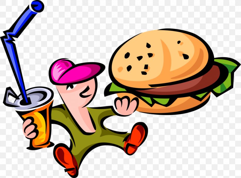 Hamburger Fast Food Junk Food Clip Art, PNG, 945x700px, Hamburger, Artwork, Delivery, Drawing, Drink Download Free