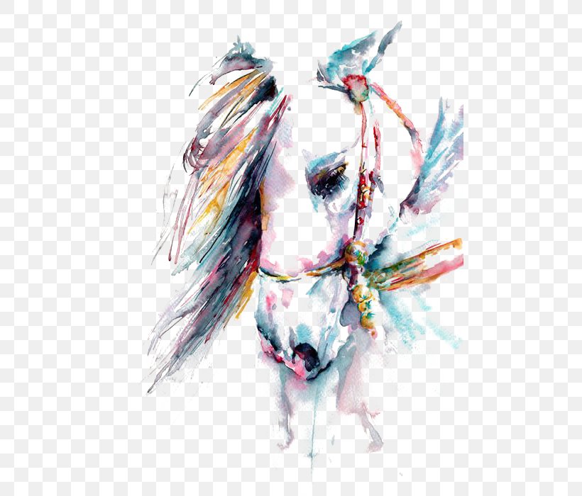 Horse Watercolor Painting Art White, PNG, 487x700px, Horse, Art, Canvas, Canvas Print, Color Download Free