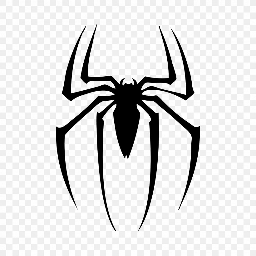 Spider-Man Film Series Logo YouTube Spider-Man Film Series, PNG, 1600x1600px, Spiderman, Arachnid, Artwork, Black, Black And White Download Free
