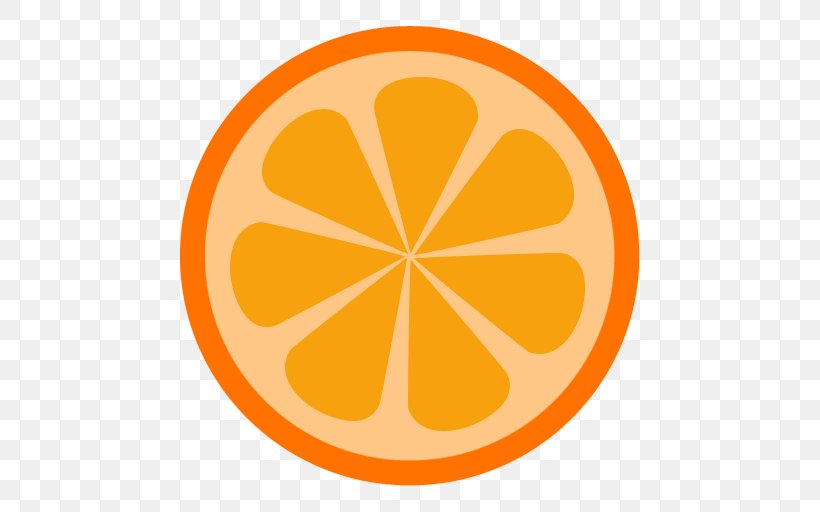 Symmetry Area Food Symbol, PNG, 512x512px, Orange, Android, Area, Color, Food Download Free