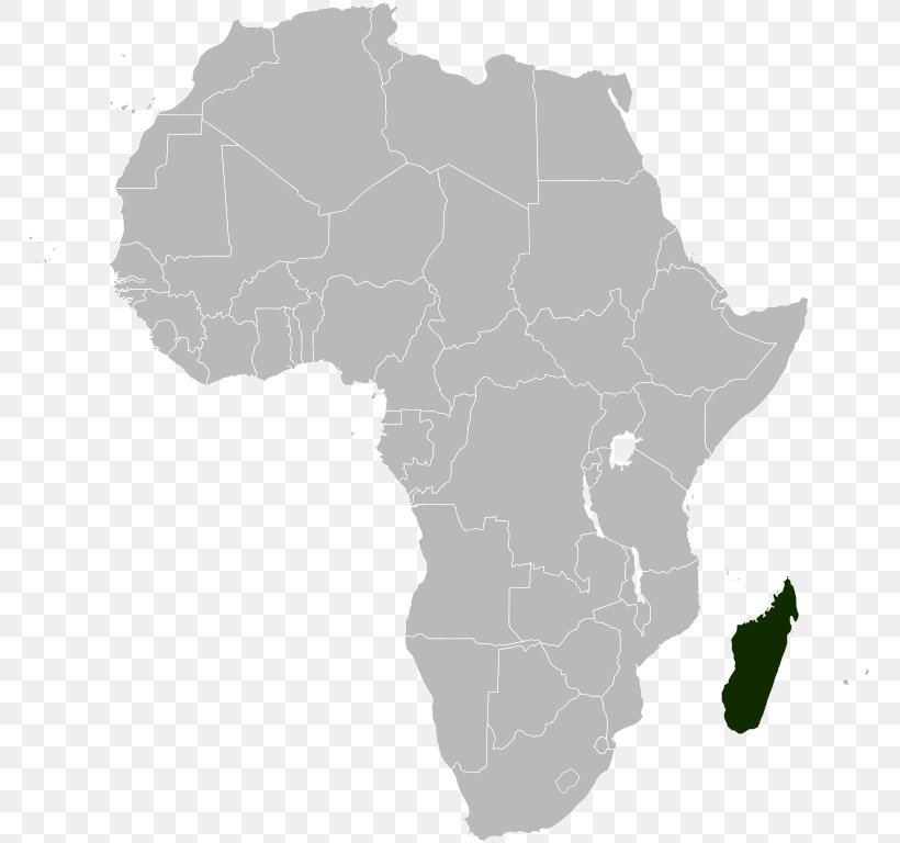 Africa Blank Map World Map, PNG, 768x768px, Africa, Black And White, Blank Map, Country, Geography Download Free