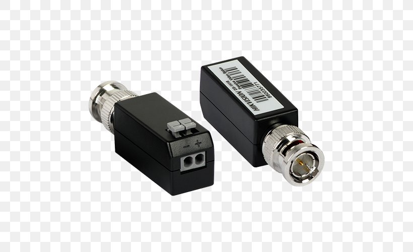 Balun Hikvision Twisted Pair Camera Closed-circuit Television, PNG, 500x500px, Balun, Adapter, Camera, Category 6 Cable, Closedcircuit Television Download Free