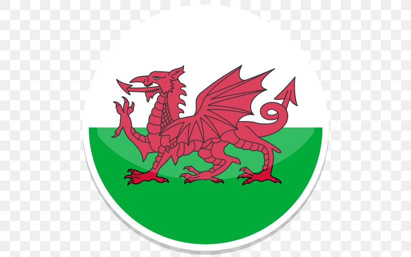 Flag Of Wales T-shirt Welsh Dragon, PNG, 512x512px, Wales, Dragon, Fictional Character, Flag, Flag Of Wales Download Free