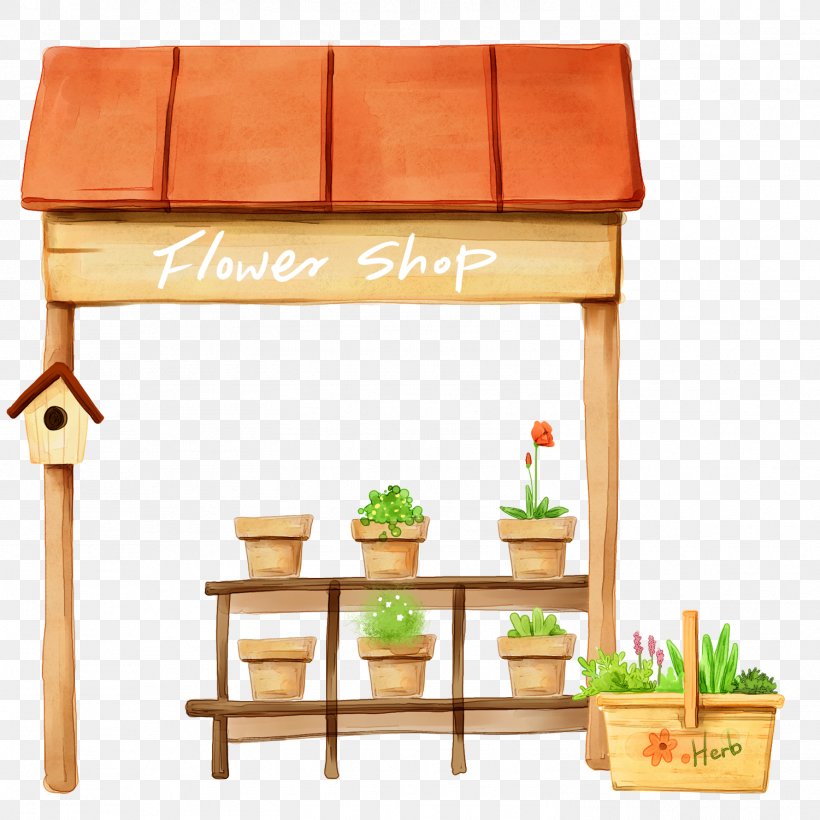 Hand-painted Flower Shop, PNG, 1501x1501px, Computer Graphics, Child, Facade, Furniture, Table Download Free