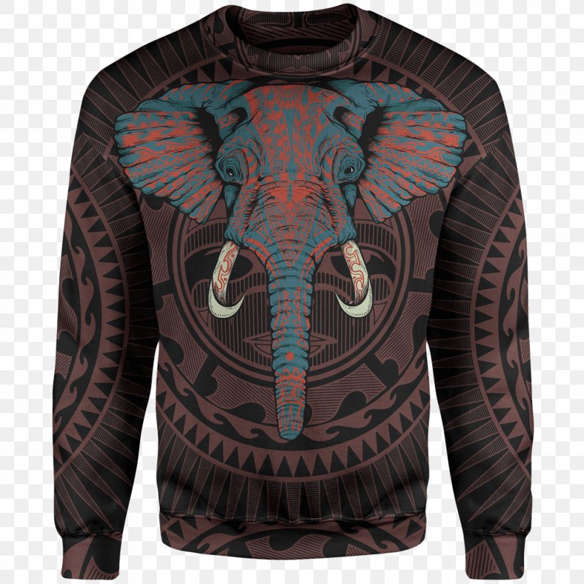 Sweater T-shirt Sleeve Bluza, PNG, 1024x1024px, Sweater, Bluza, Elephants, Elephants And Mammoths, Gift Download Free