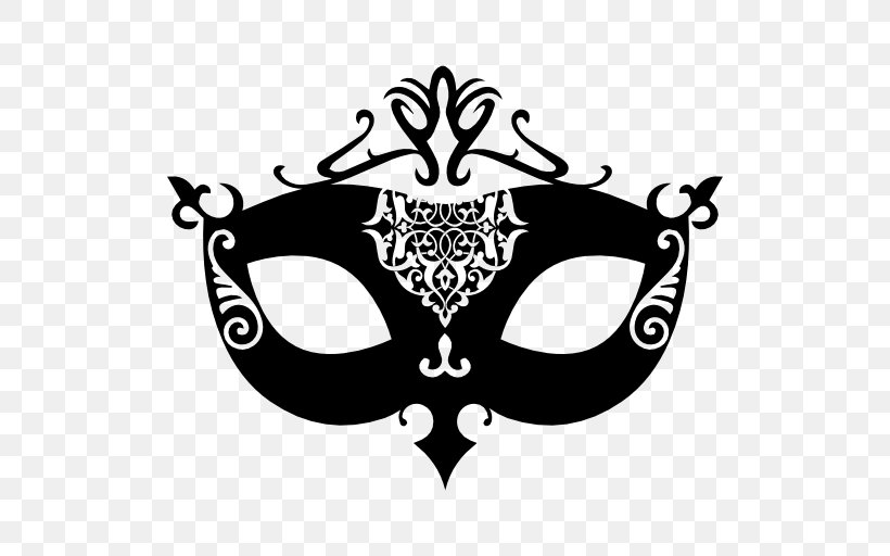 Carnival Mask, PNG, 512x512px, Carnival, Black And White, Headgear, Logo, Mask Download Free