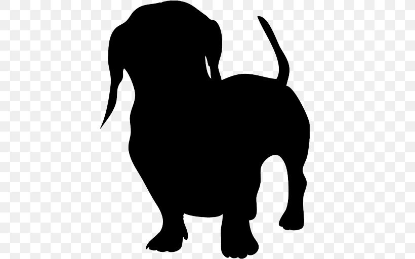 Dachshund Clip Art Silhouette Image Vector Graphics, PNG, 512x512px, Dachshund, Black, Black And White, Carnivoran, Collage Download Free