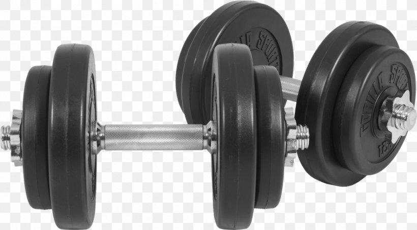 Dumbbell Weight Training Barbell Exercise Equipment Olympic Weightlifting, PNG, 1024x567px, Dumbbell, Auto Part, Automotive Tire, Barbell, Exercise Download Free