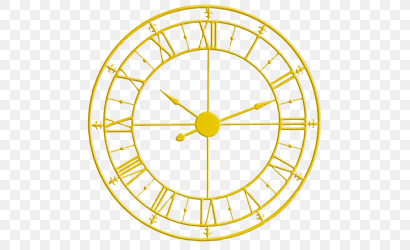 Skeleton Clock Gold Roman Numerals Numeral System, PNG, 500x500px, Clock, Area, Dial, Gold, Home Accessories Download Free
