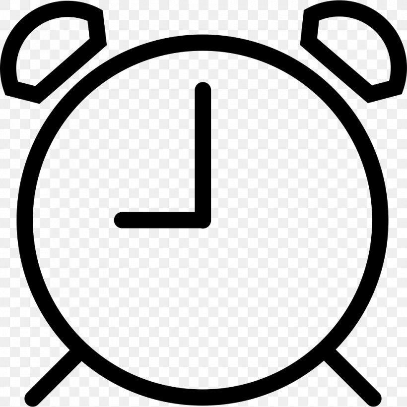 Alarm Clocks, PNG, 980x982px, Alarm Clocks, Area, Black And White, Clock, Clock Face Download Free