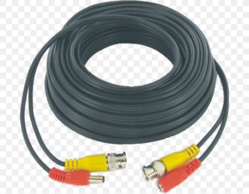 Coaxial Cable Closed-circuit Television Camera Signal Computer Network, PNG, 690x641px, Coaxial Cable, Adapter, Analogue Electronics, Cable, Camera Download Free