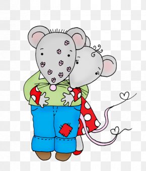 Love Mouse Cartoon Illustration - Drawing Cartoon Illustration PNG