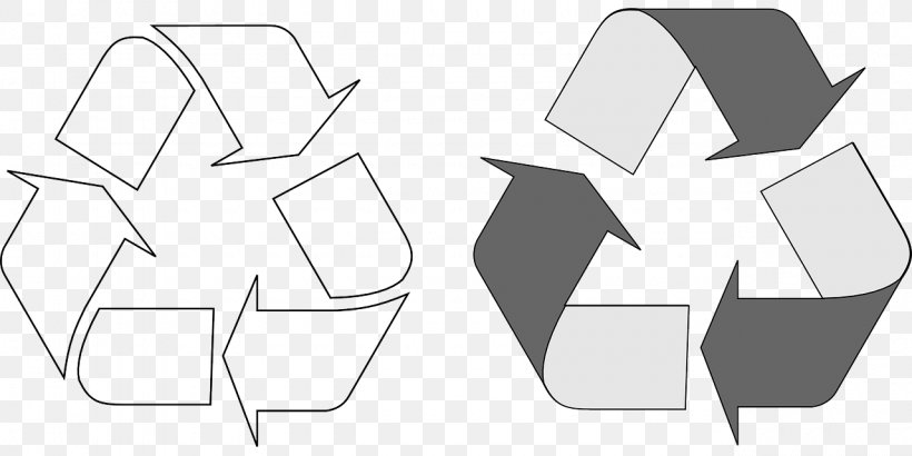Paper Recycling Symbol Zero Waste, PNG, 1280x640px, Paper, Area, Arm, Black, Black And White Download Free