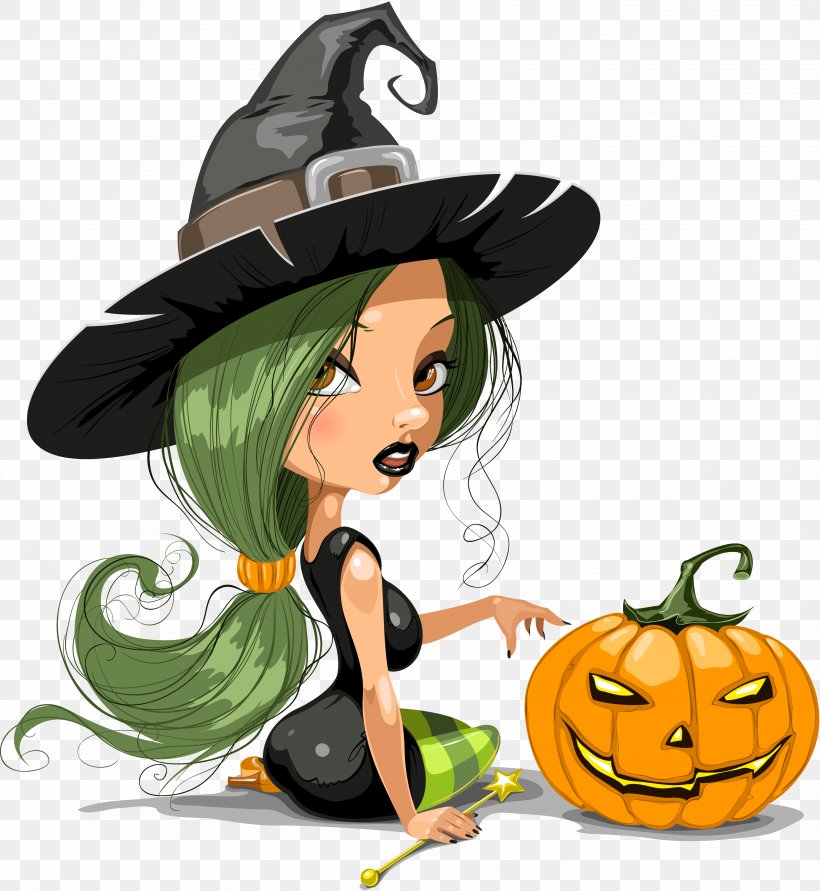 Witchcraft Clip Art, PNG, 3533x3840px, Witchcraft, Art, Calabaza, Cartoon, Drawing Download Free