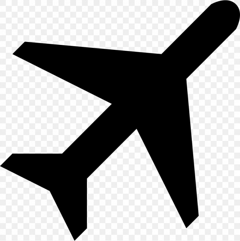 Airplane Clip Art, PNG, 980x982px, Airplane, Air Travel, Aircraft, Black And White, Cdr Download Free