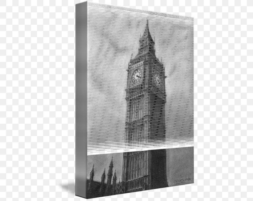 Big Ben Picture Frames Gallery Wrap Drawing Canvas, PNG, 449x650px, Big Ben, Art, Black And White, Canvas, Drawing Download Free