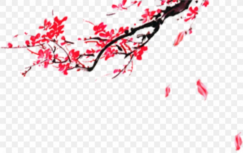 China Chinese New Year Plum, PNG, 970x614px, China, Art, Branch, Calligraphy, Chinese New Year Download Free