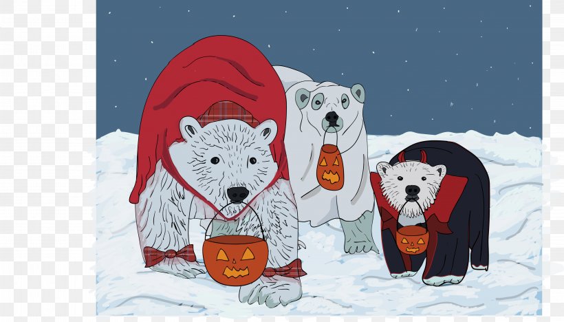 Hamlet Of Arviat Polar Bear Churchill Halloween, PNG, 4436x2532px, Polar Bear, Animal, Arctic, Art, Bear Download Free