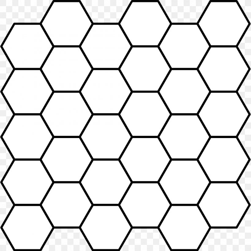 Hexagonal Tiling Tile Polygon Tessellation, PNG, 1000x1000px, Hexagon, Area, Black, Black And White, Equilateral Triangle Download Free