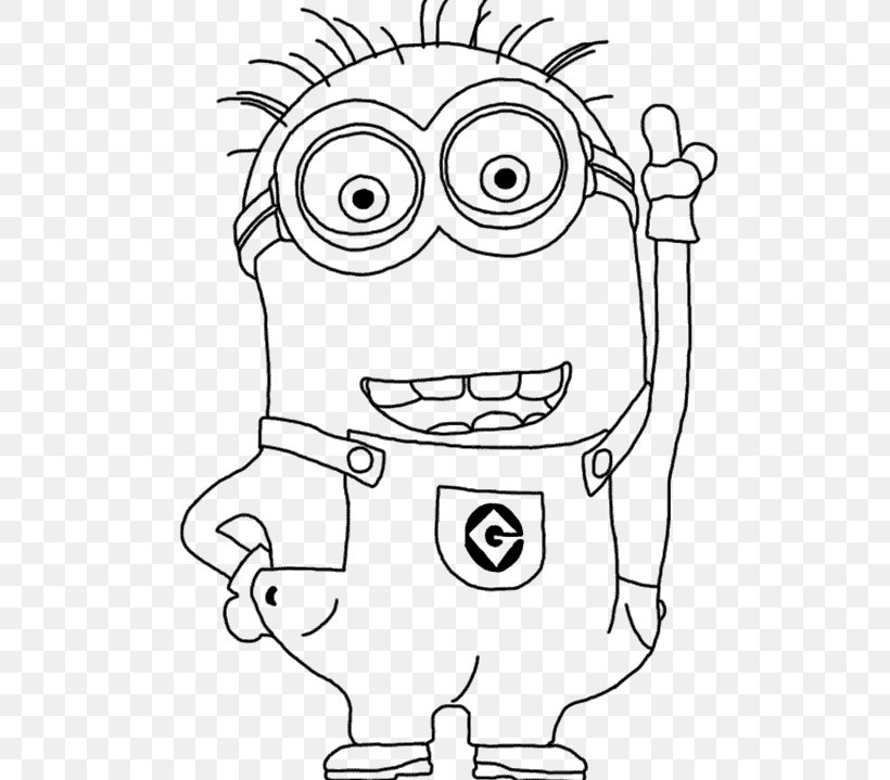 Bob The Minion Stuart The Minion Minions Coloring Book Drawing, PNG, 538x719px, Watercolor, Cartoon, Flower, Frame, Heart Download Free