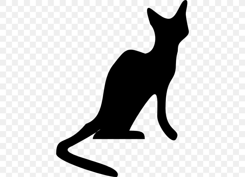 Cat Whiskers Shadow Clip Art, PNG, 444x594px, Cat, Artwork, Black, Black And White, Black Cat Download Free