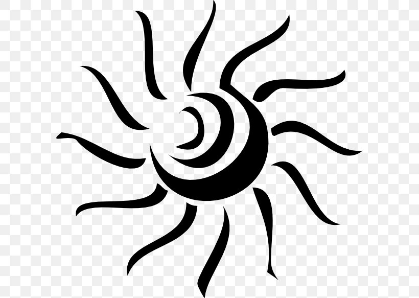 Sunlight Clip Art, PNG, 600x583px, Sunlight, Artwork, Black And White, Drawing, Flower Download Free
