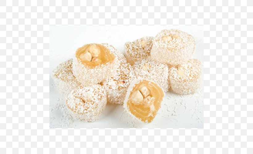 Praline Turkish Delight Cezerye Coconut Candy Petit Four, PNG, 500x500px, Praline, Afyonkarahisar, Cezerye, Chocolate, Coconut Candy Download Free