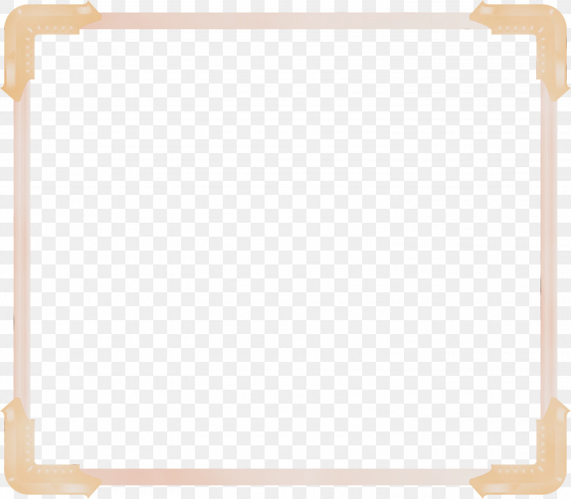 Rectangle, PNG, 3000x2624px, Corner Frame, Paint, Rectangle, Watercolor, Wet Ink Download Free