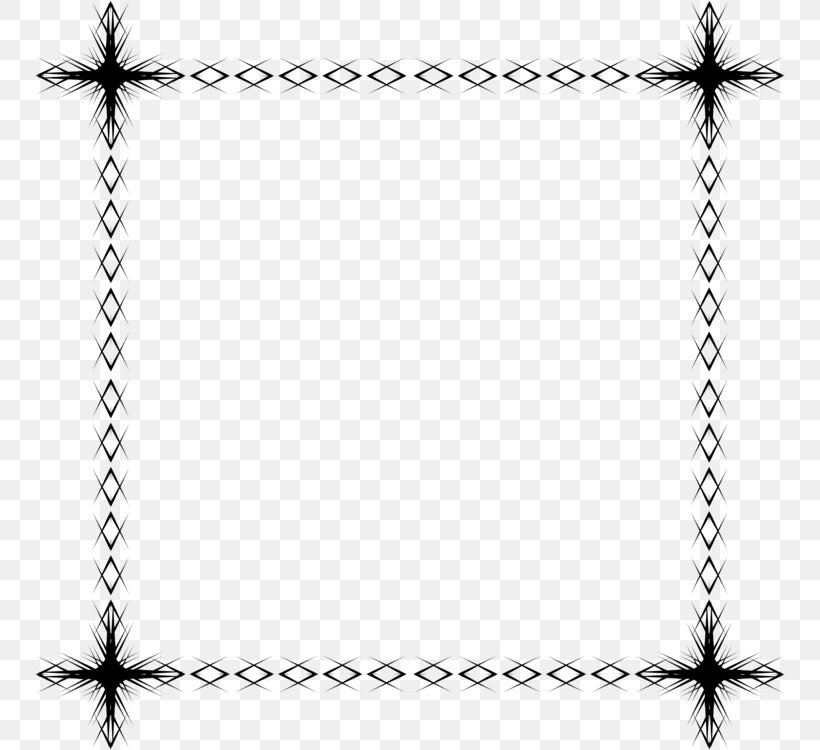 Black And White Frame, PNG, 750x750px, Picture Frames, Black And White, Drawing, Fence, Line Art Download Free
