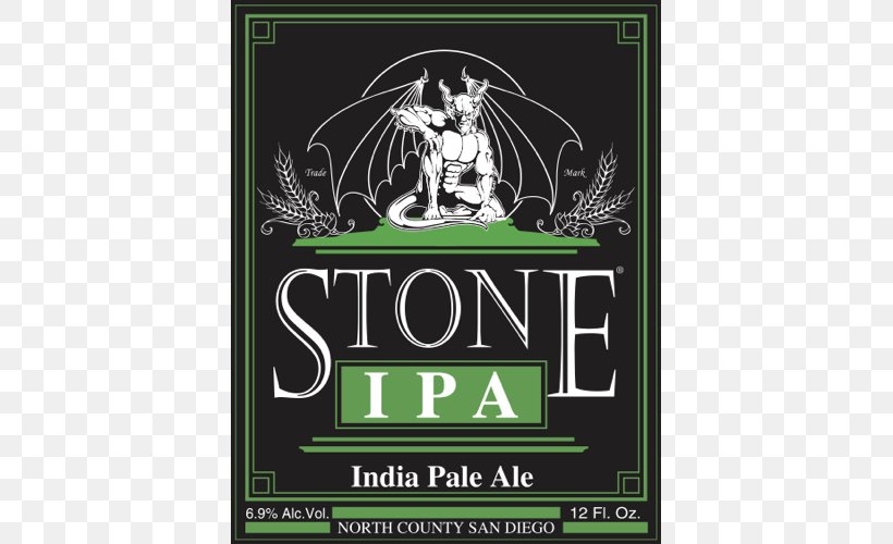 India Pale Ale Beer Stone Brewing Co. Stone IPA, PNG, 500x500px, India Pale Ale, Advertising, Ale, Beer, Beer Brewing Grains Malts Download Free