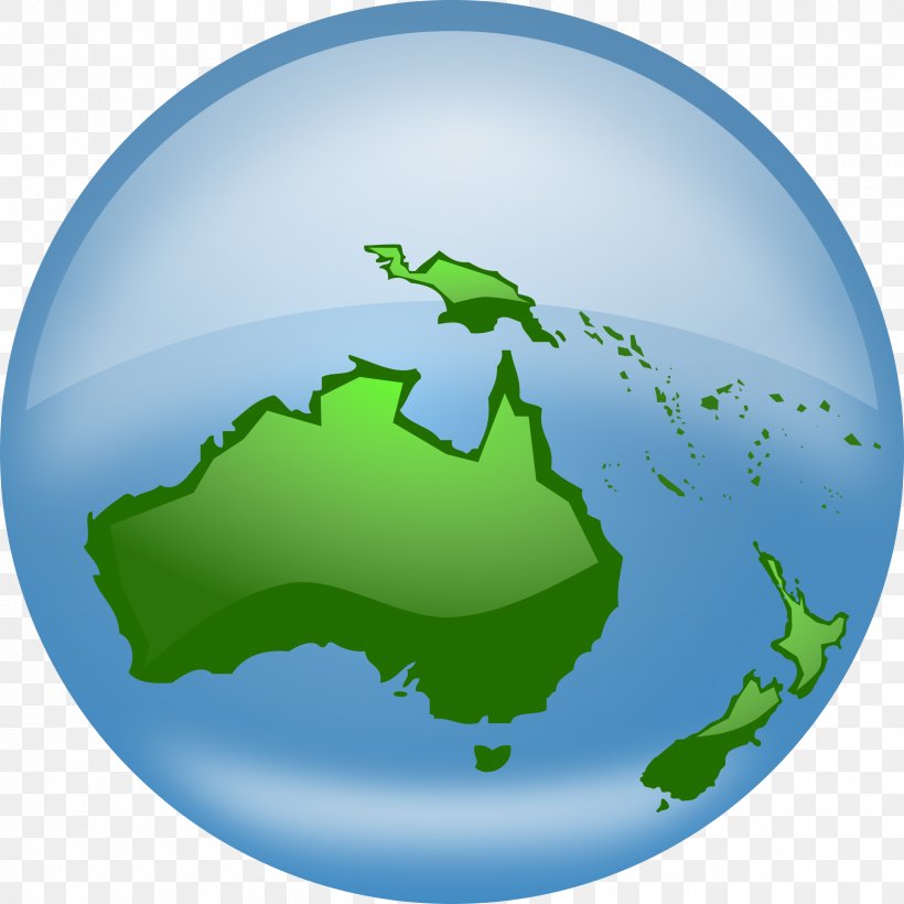 Oceania Globe Clip Art, PNG, 2400x2400px, Oceania, Earth, Globe, Grass, Green Download Free