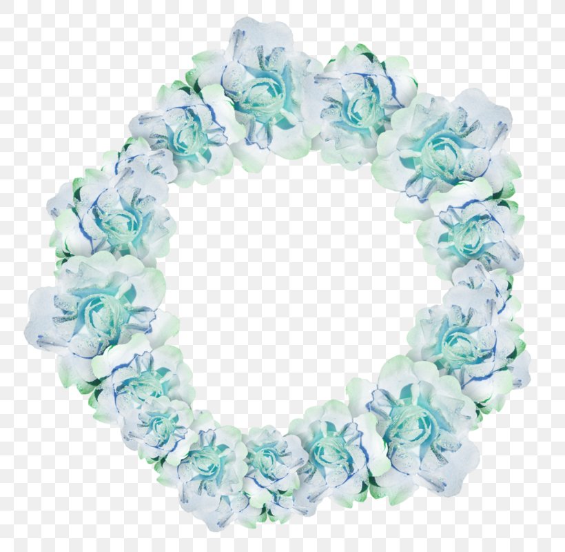 Garland Wreath Flower Blue, PNG, 800x800px, Garland, Aqua, Art, Blue, Color Download Free
