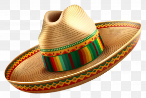 Mexican Style - Colorful Traditional Sombrero Hat PNG