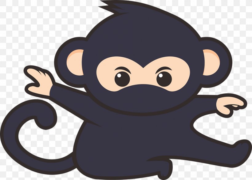 Ninjatō Monkey Cartoon Clip Art, PNG, 960x689px, Ninja, Animal, Cartoon, Drawing, Fictional Character Download Free